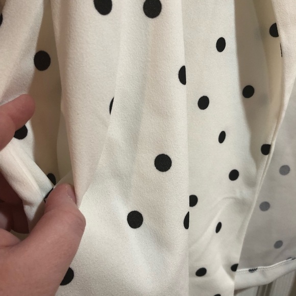 Andree by Unit Blazer White with Black Polka Dots 2X NWOT - Picture 6 of 7